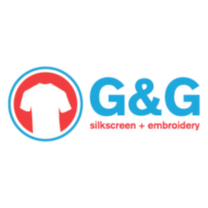 G&G silkscreen and embroidery logo