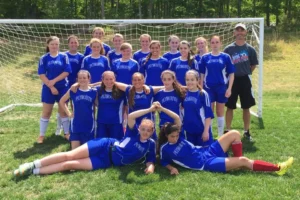 Archival photo of PYSA early 2000s travel team