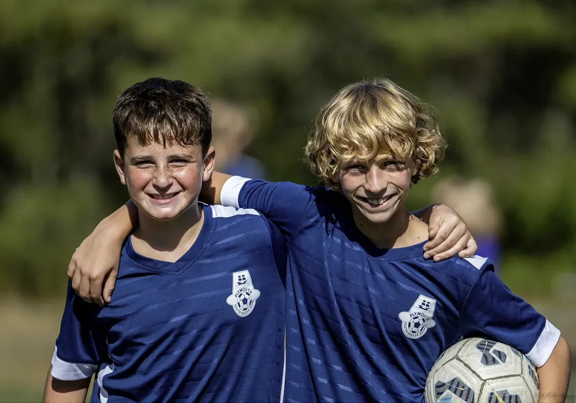 Travel team players posing for photo